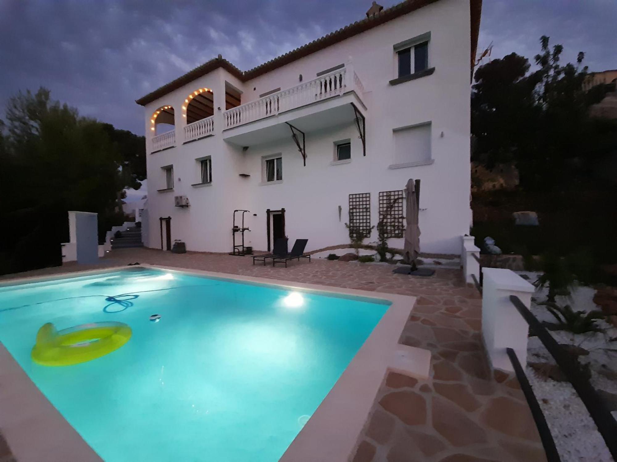 Villa"Kacper"Cerca De Gandia ,Con Vistas Al Mar Y Montanas ,Piscina 8-10 Personas Ador Exteriér fotografie